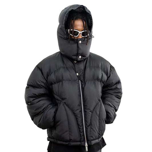 Relaxed Fit "FORGIVENESS" Puffer Jacket