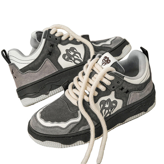 Retro "Flaming Hearts" Sneaker