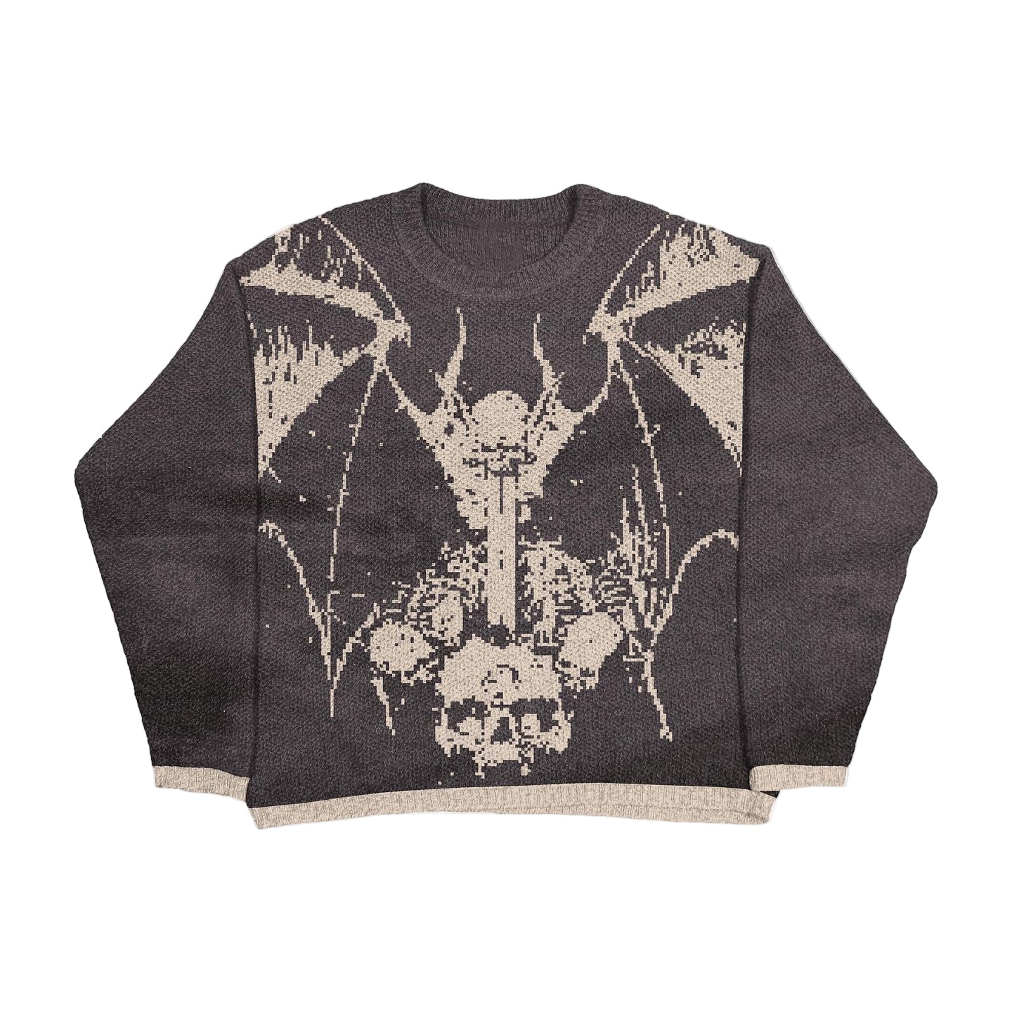 Relaxed Fit "Vampire" Graphic Knit