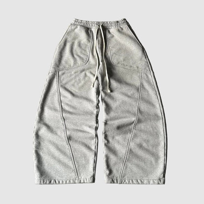 Wide Leg Baggy Fit Uncuffed Joggers