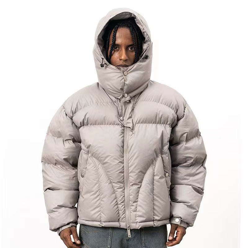 Relaxed Fit "FORGIVENESS" Puffer Jacket