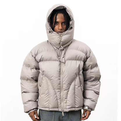 Relaxed Fit "FORGIVENESS" Puffer Jacket