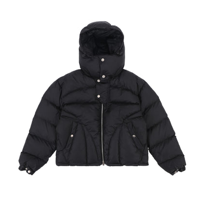 Relaxed Fit "FORGIVENESS" Puffer Jacket