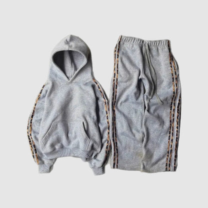 Cheeta Print Striped Pants