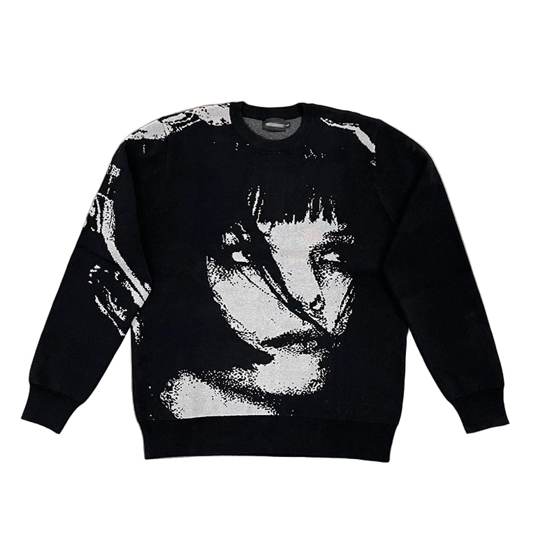 Relaxed Fit "Bangs" Knit Sweater