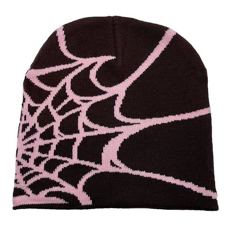 "Spider Web" Knit Beanie