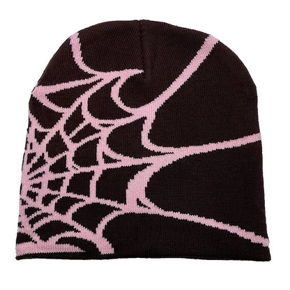 "Spider Web" Knit Beanie