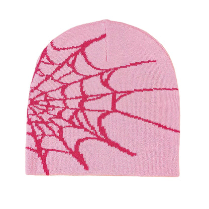 "Spider Web" Knit Beanie