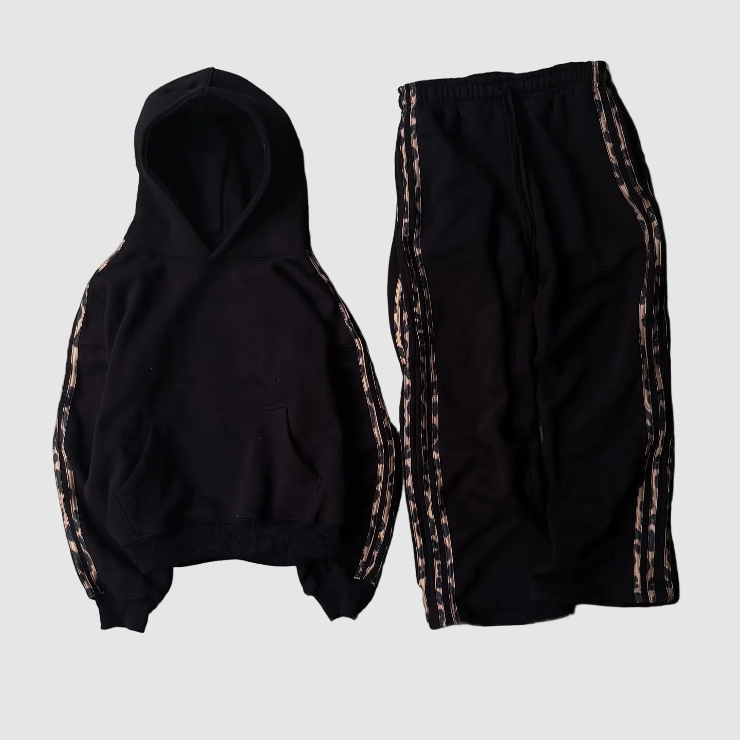 Cheeta Print Striped Pants