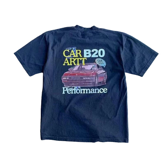 Boxy Fit "Performance" Graphic Tee