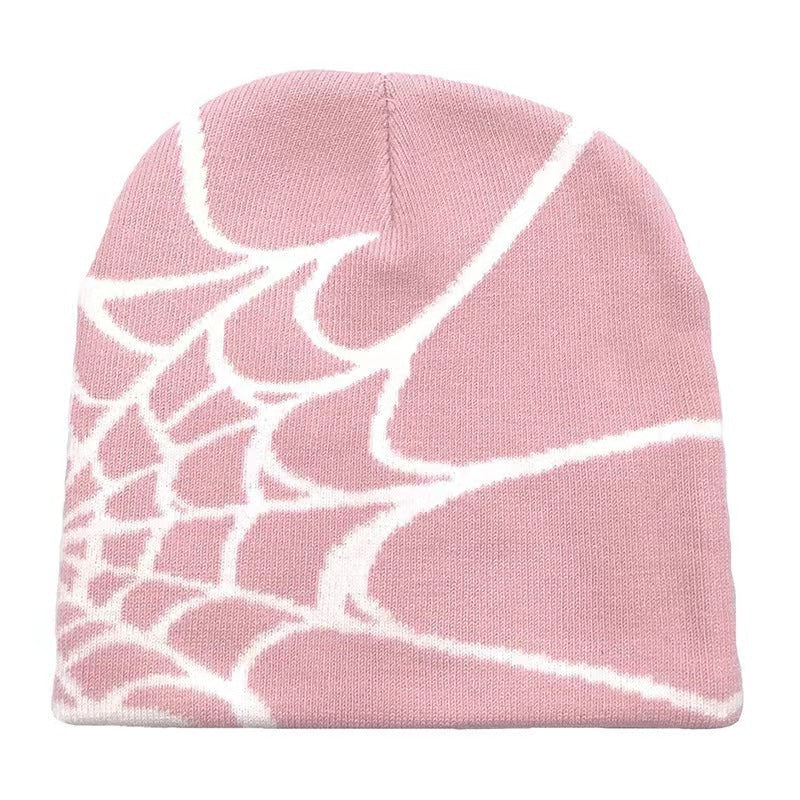 "Spider Web" Knit Beanie