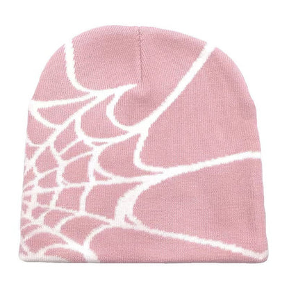 "Spider Web" Knit Beanie