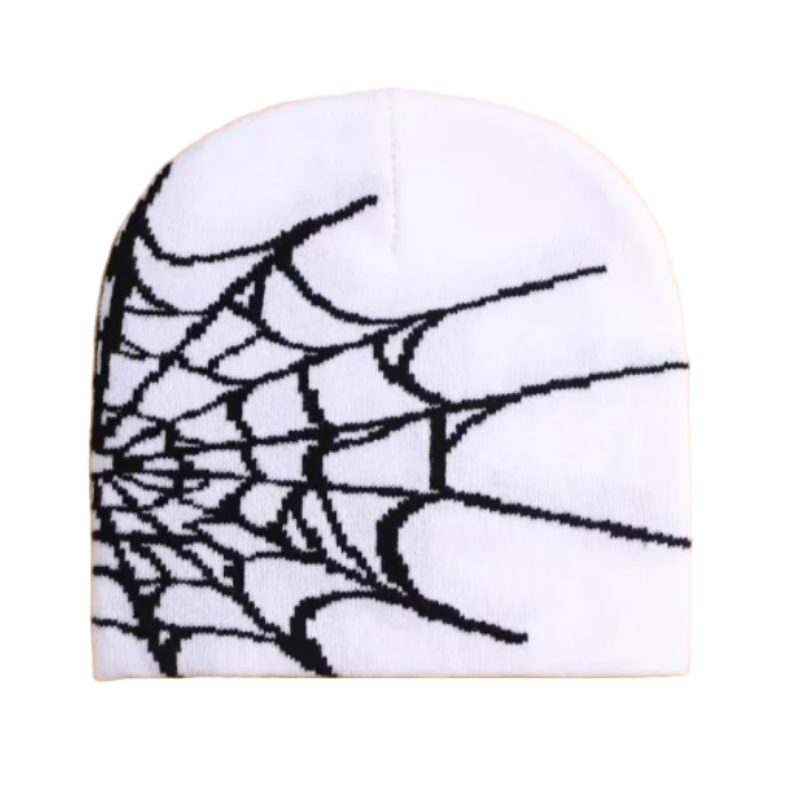 "Spider Web" Knit Beanie