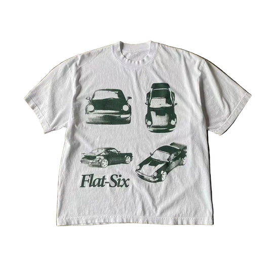 Boxy Fit "Flat-Six" Graphic Tee