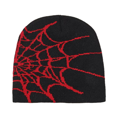 "Spider Web" Knit Beanie