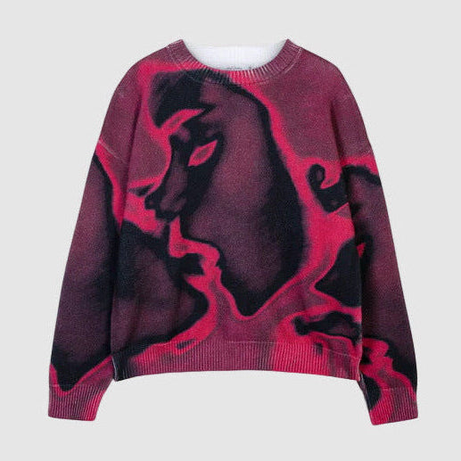 "Changing Lovers" Graphic Sweater