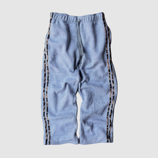 Cheeta Print Striped Pullover Hoodie