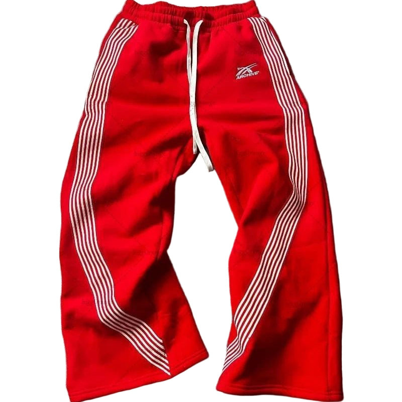 Relaxed Fit "Striped" Baggy Joggers