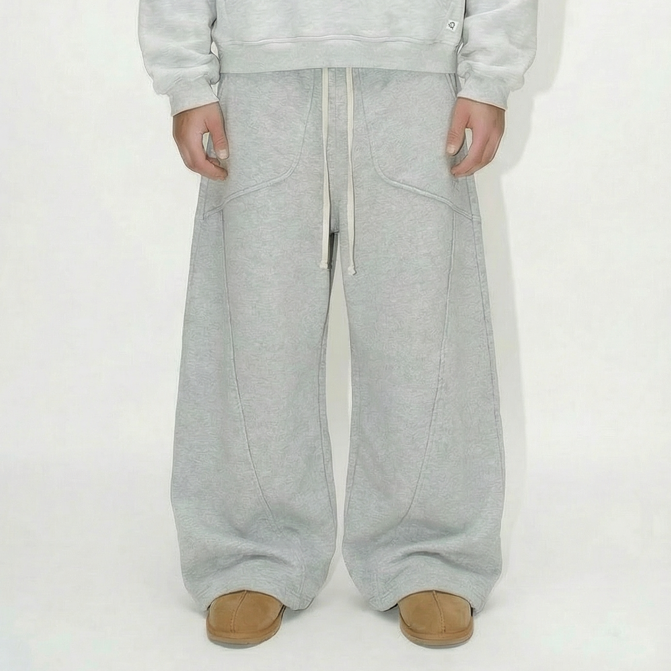 Wide Leg Baggy Fit Uncuffed Joggers