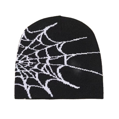 "Spider Web" Knit Beanie