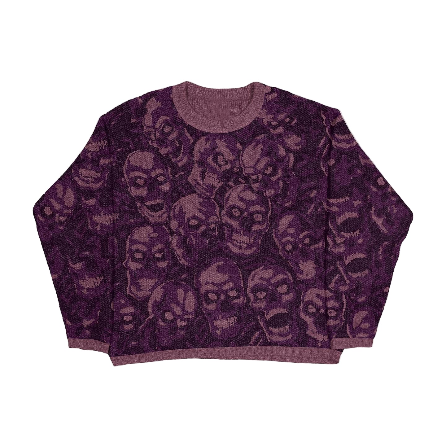 Relaxed Fit "Skulls" Graphic Knit