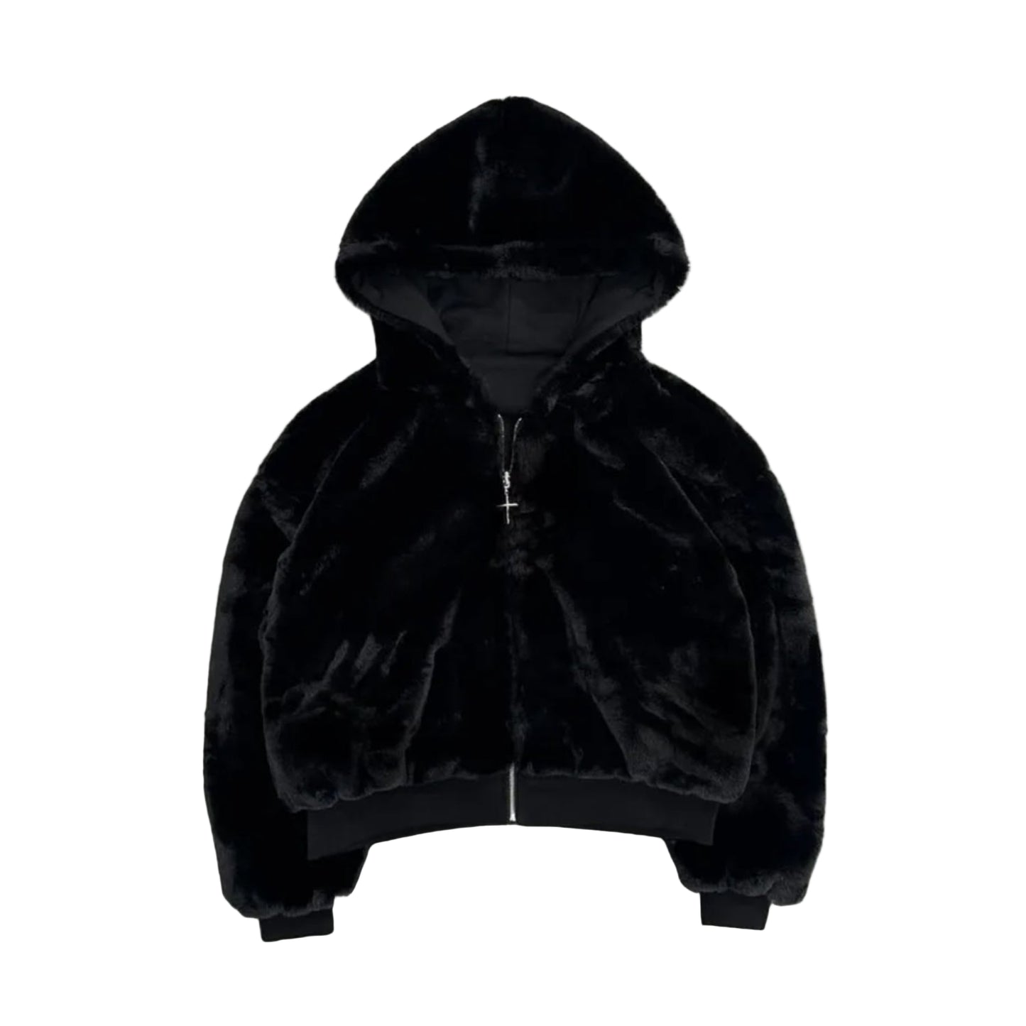 Relaxed Fit Reversible Leopard Hoodie Zip-Up