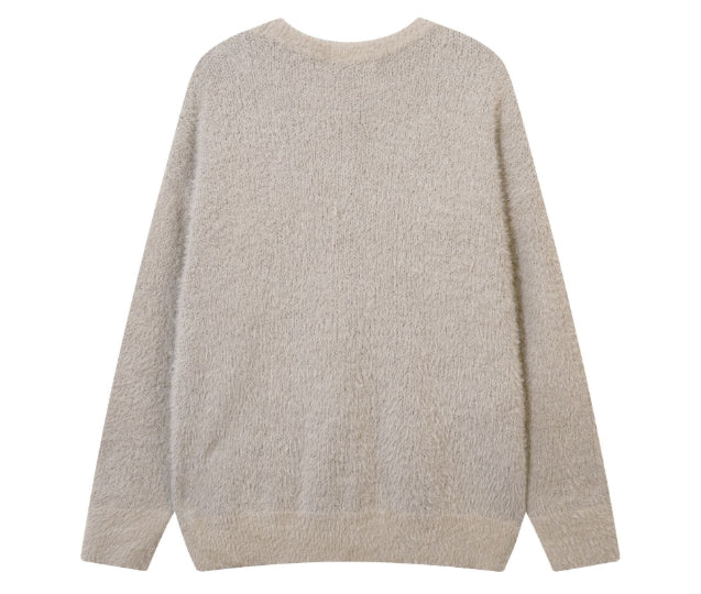 Relaxed Fit "Graffiti" Vintage Style Knit